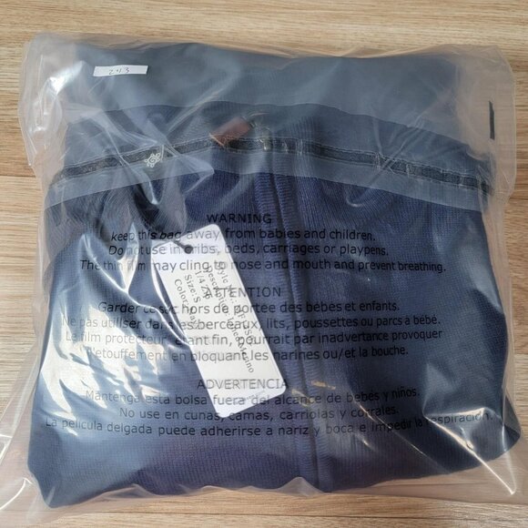 Turtleson Sweater Mens Small Navy Blue Lined Merino 1/4 Zip Marine Lawn MFI4S02 - Picture 16 of 16